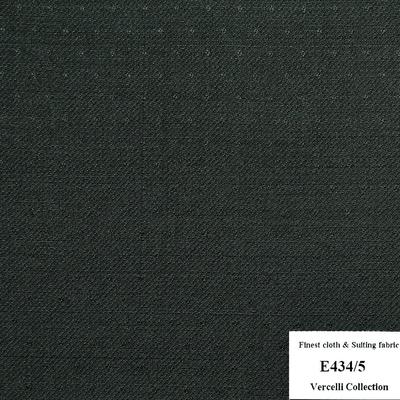 E434/5 Vercelli CVM - Vải Suit 95% Wool - Xanh Lá Trơn