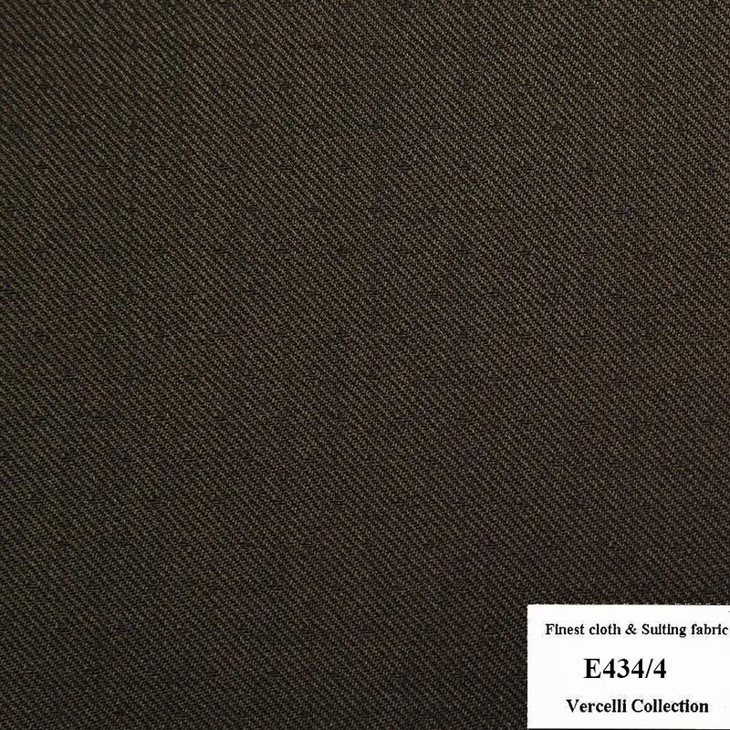 E434/4 Vercelli CVM - Vải Suit 95% Wool - Nâu Trơn