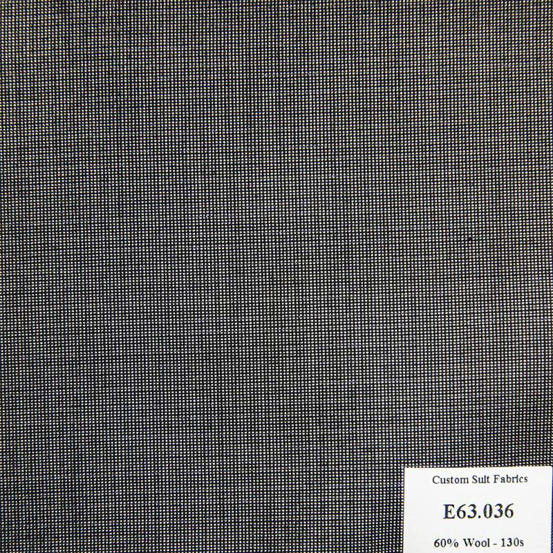 E63.036 Kevinlli V5 - Vải Suit 60% Wool - Xám Trơn