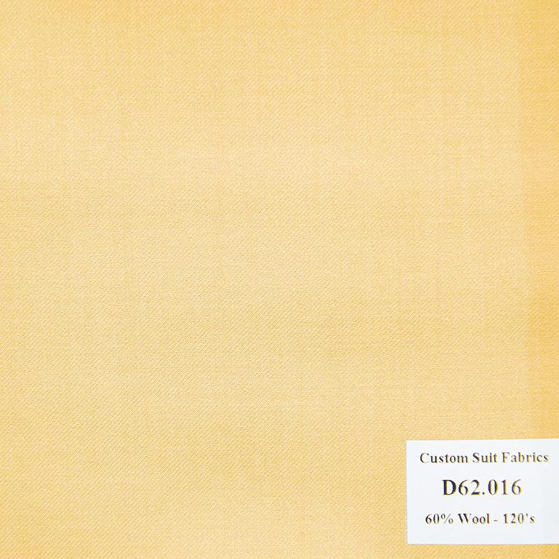  D62.016 Kevinlli V4 - Vải Suit 60% Wool - Vàng Trơn