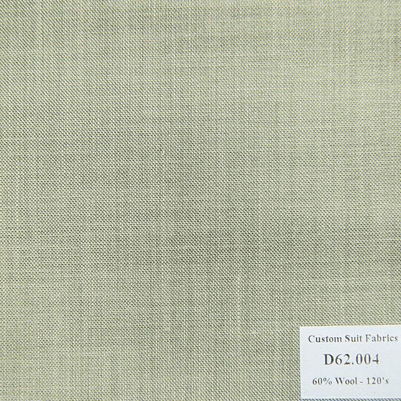  D62.004 Kevinlli V4 - Vải Suit 60% Wool - Xám Trơn