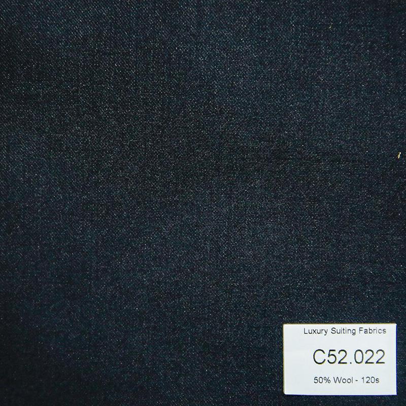 [ Hết hàng ] C52.022 Kevinlli V3 - Vải Suit 50% Wool - Xanh Đen Trơn