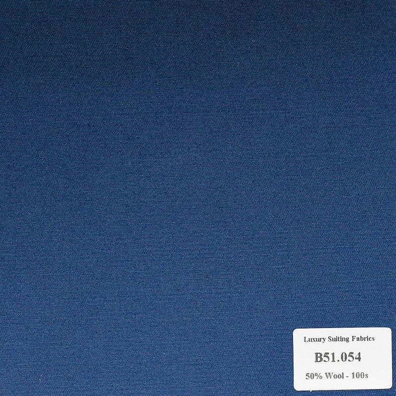 B51.054 Kevinlli V2 - Vải Suit 50% Wool - Xanh Rêu Trơn