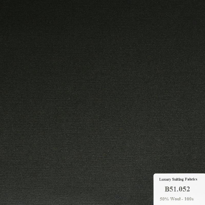 B51.052 Kevinlli V2 - Vải Suit 50% Wool - Xanh Lá Trơn
