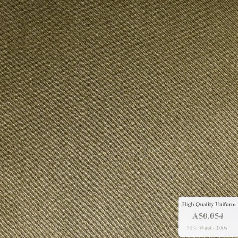 A50.054 Kevinlli V1 - Vải Suit 50% Wool - Nâu Trơn