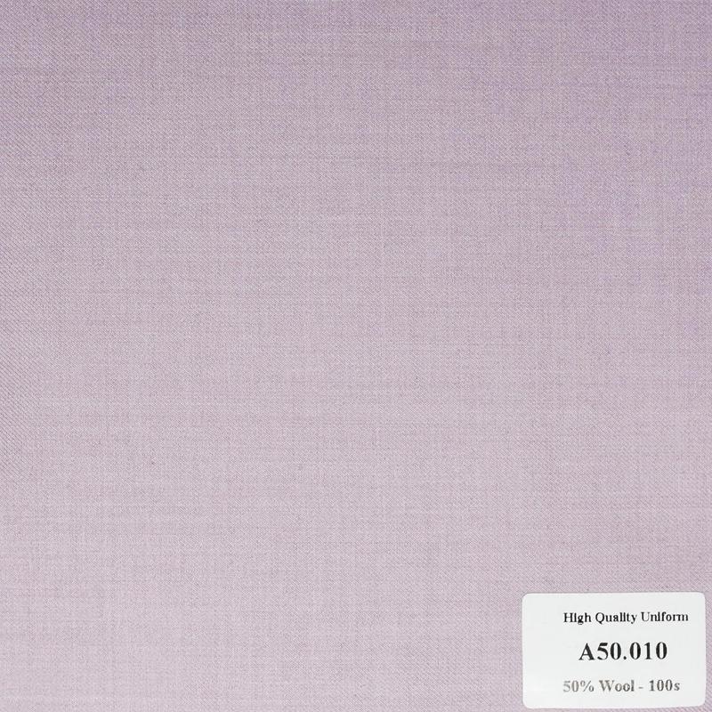 A50.010 Kevinlli V1 - Vải Suit 50% Wool - Hồng Trơn