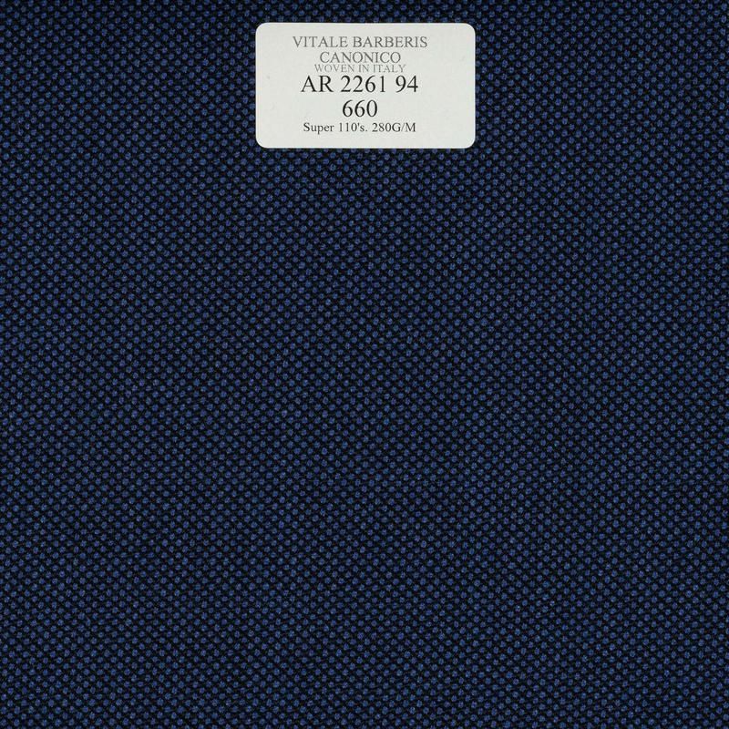 AR 2261 94  CANONICO - 100% Wool - Xanh Dương Trơn