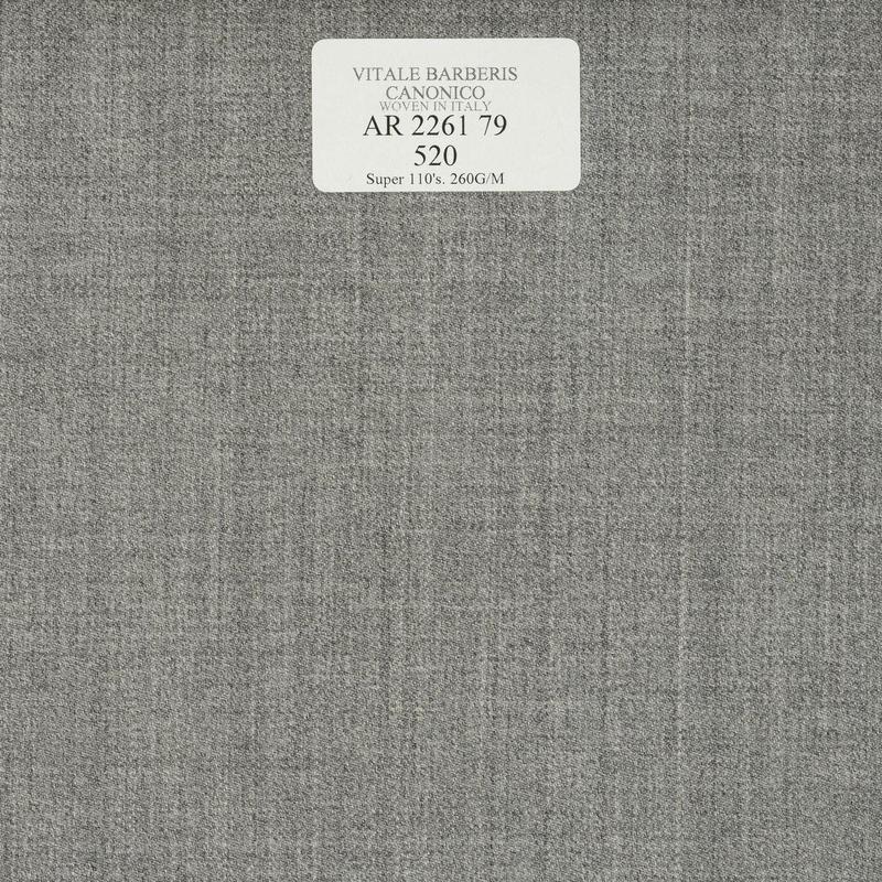 AR 2261 79 CANONICO - 100% Wool - Xám Trơn
