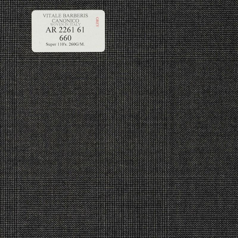 AR 2261 61 CANONICO - 100% Wool - Xám Trơn