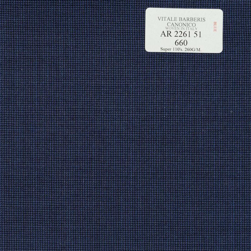 AR 2261 51 CANONICO - 100% Wool - Xanh Dương Trơn