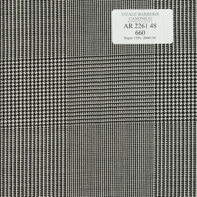 AR 2261 48 CANONICO - 100% Wool - Xám Caro