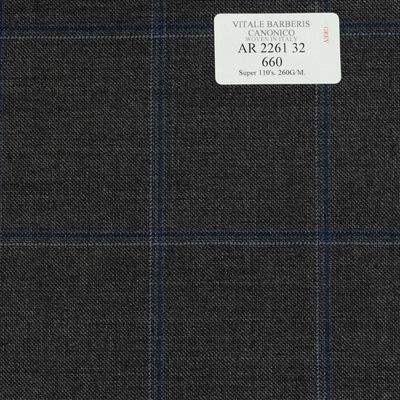 AR 2261 32 CANONICO - 100% Wool - Xám Caro
