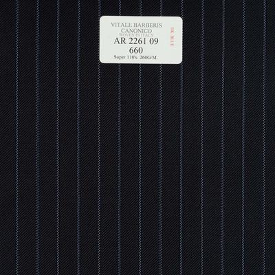 AR 2261 09 CANONICO - 100% Wool - Xanh Dương Sọc