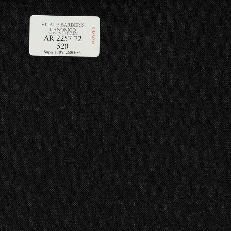 AR 2257 72 CANONICO - 100% Wool - Xám Trơn