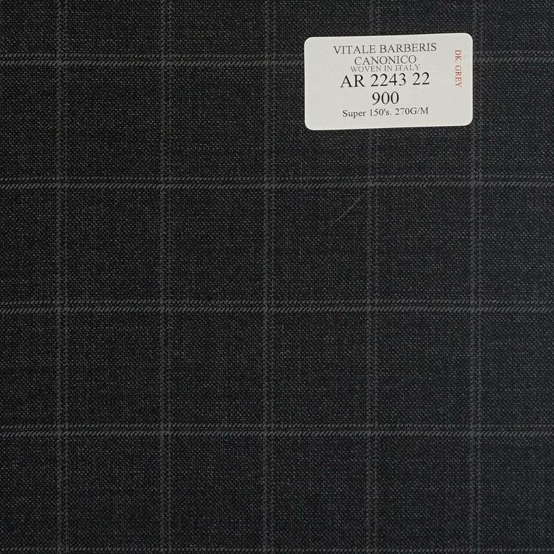 AR 2243 22 CANONICO - 100% Wool - Xám Caro