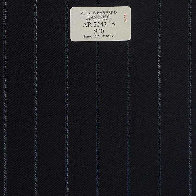 AR 2243 15 CANONICO - 100% Wool - Xanh Dương Sọc