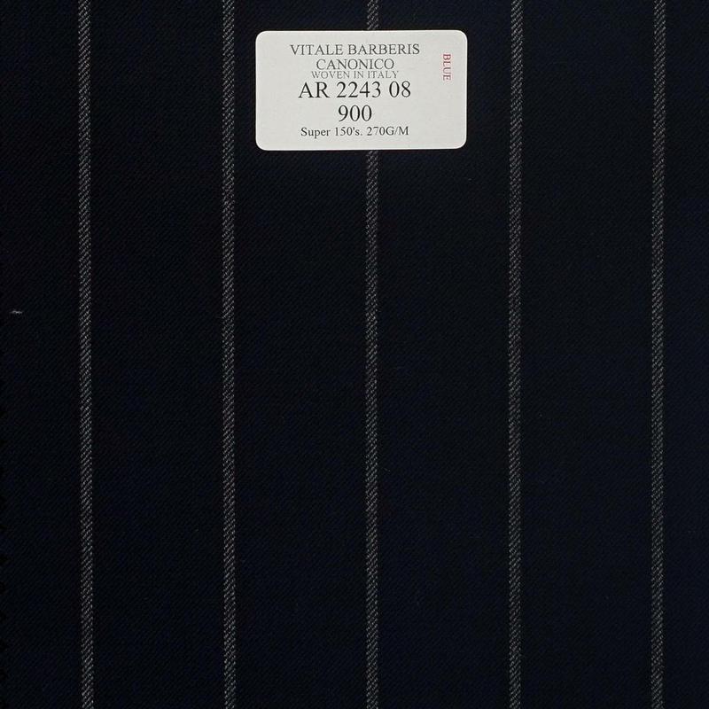 AR 2243 08 CANONICO - 100% Wool - Xanh Dương Sọc