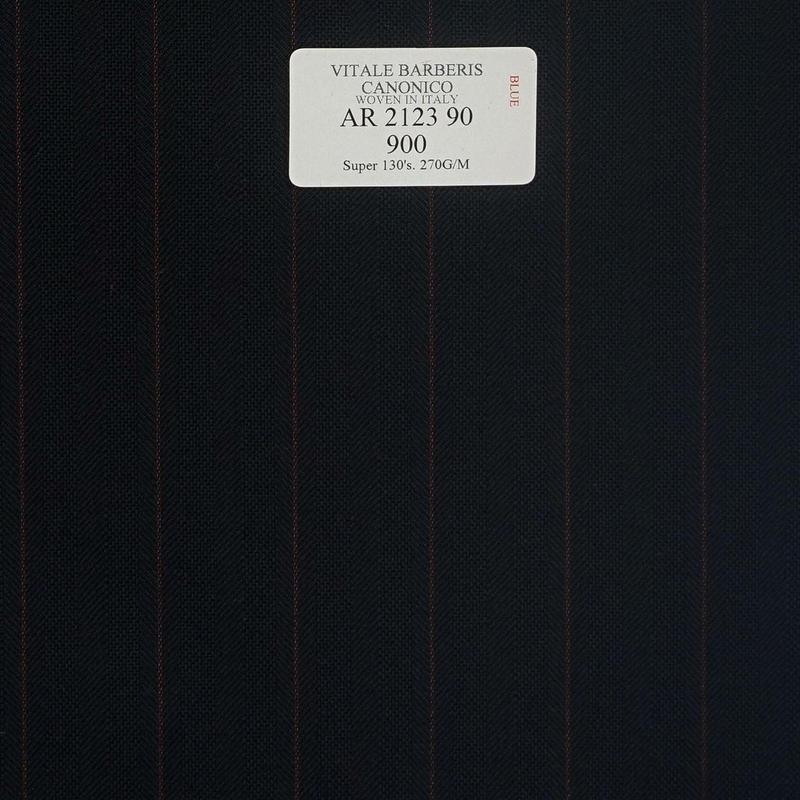 AR 2123 90 CANONICO - 100% Wool - Xanh Dương Sọc