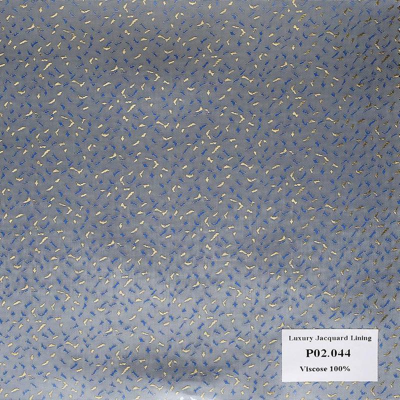 P02.044 Luxury Jacquard Lining - Xám Hoa Văn