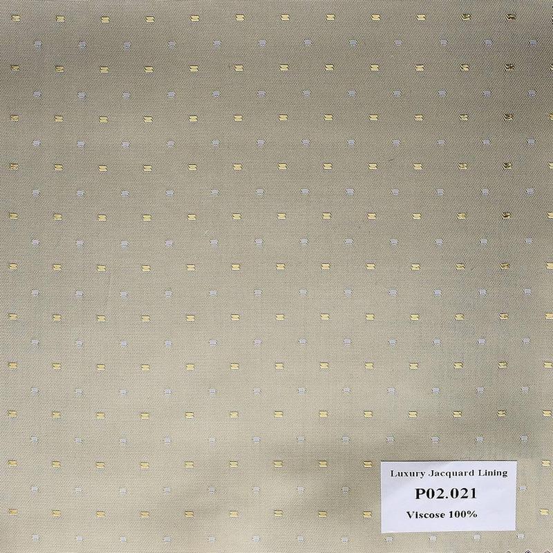 P02.021 Luxury Jacquard Lining - Xám Hoa Văn