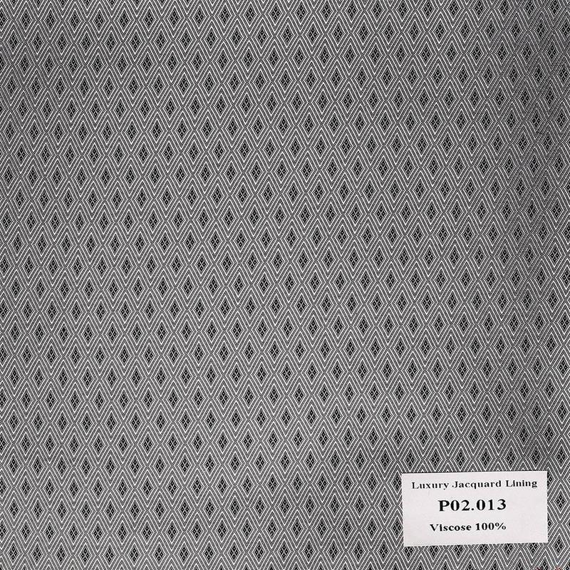 P02.013 Luxury Jacquard Lining - Xám Hoa Văn