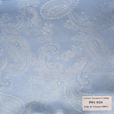 P01.026 Luxury Jacquard Lining - Xanh Dương hoa văn