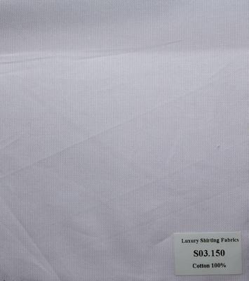 S03.150 Kevinlli S3 - Sơmi 100% Cotton - Trắng Trơn