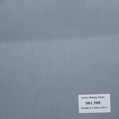 S01.508 Kevinlli S1 - Sơmi Cotton & Modal - Xám Trơn