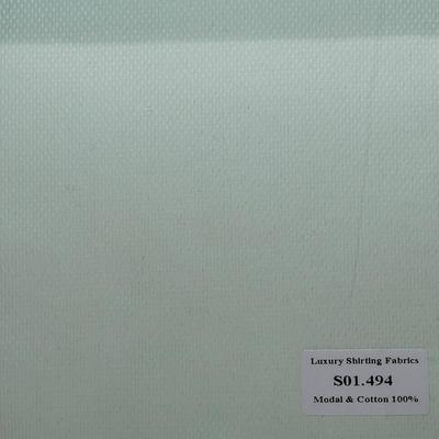 S01.494 Kevinlli S1 - Sơmi Cotton & Modal - Xanh Lá Trơn