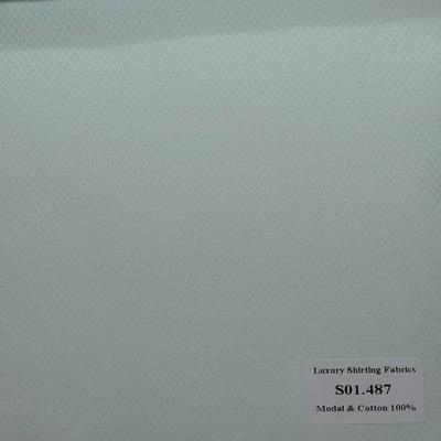 S01.487 Kevinlli S1 - Sơmi Cotton & Modal - Xanh Lá Trơn