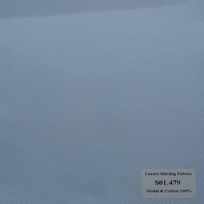 S01.479 Kevinlli S1 - Sơmi Cotton & Modal - Xanh Duong Sọc