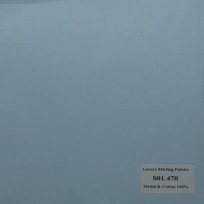 S01.470 Kevinlli S1 - Sơmi Cotton & Modal - Xanh Dương Sọc