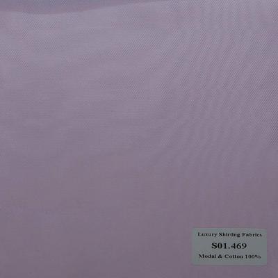 S01.469 Kevinlli S1 - Sơmi Cotton & Modal - Hồng Sọc