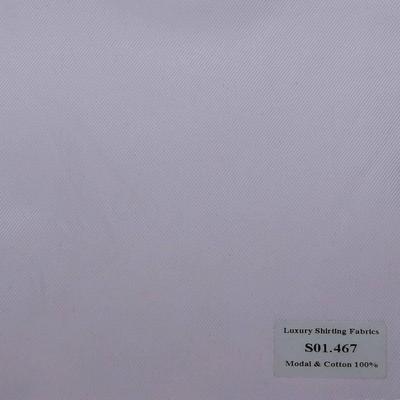 S01.467 Kevinlli S1 - Sơmi Cotton & Modal - Xám Sọc