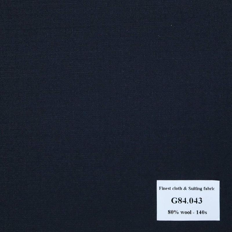 G84.043 Kevinlli V7 - Vải Suit 80% Wool - Xanh Dương Trơn
