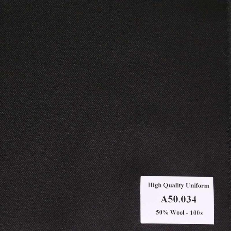 [ Hết hàng ] A50.034 Kevinlli V1 - Vải Suit 50% Wool - Đen Trơn