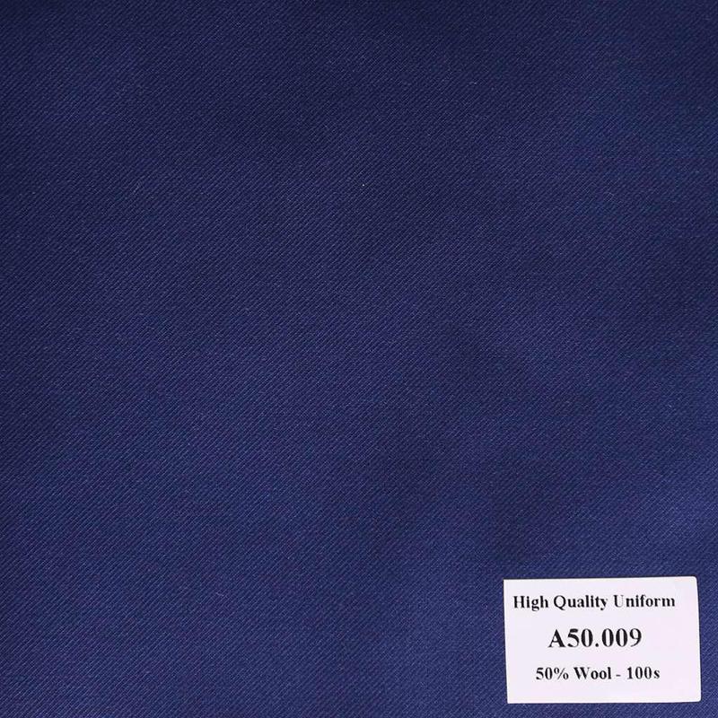 [ Hết hàng ] A50.009 Kevinlli V1 - Vải Suit 50% Wool - Xanh Dương Trơn