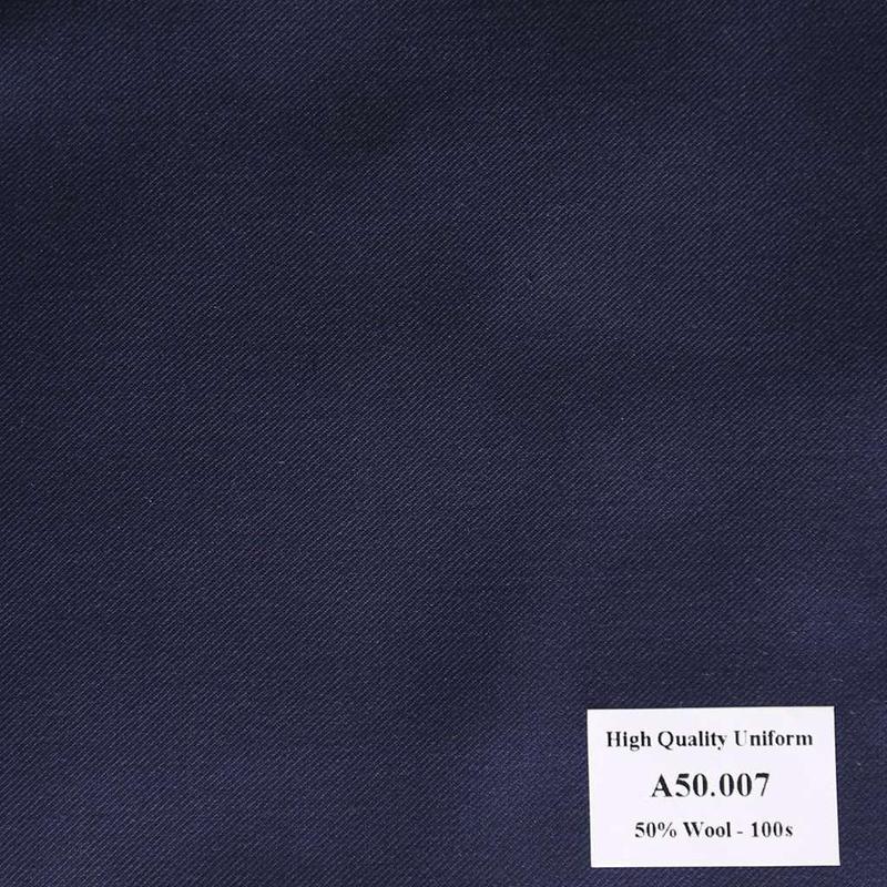 [ Hết hàng ] A50.007 Kevinlli V1 - Vải Suit 50% Wool -  Xanh Dương Trơn