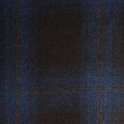 ML646/1 Vercelli CX - Vải Suit 95% Wool - Xanh Dương Caro
