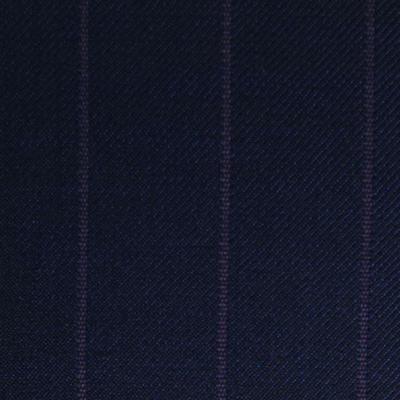 D605/1 Vercelli CX - Vải Suit 95% Wool - Xanh Dương Sọc