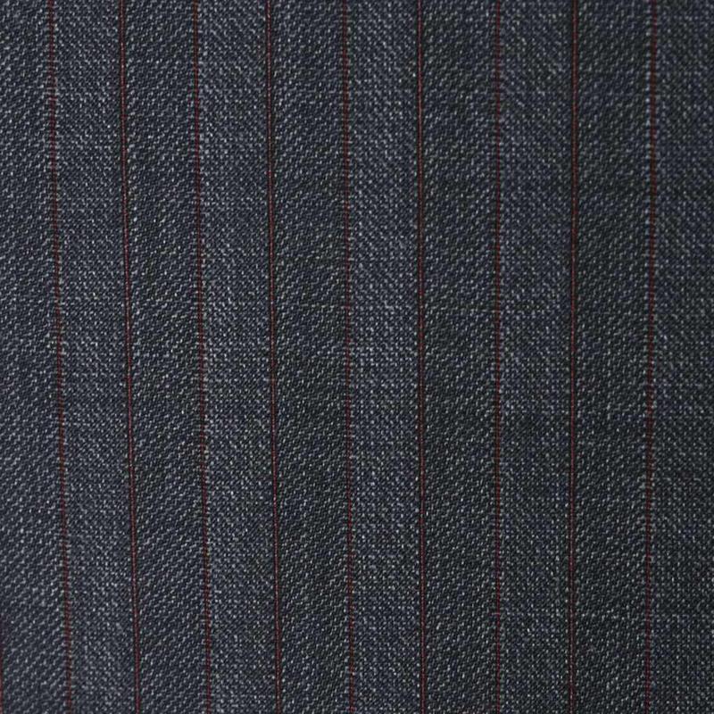 D603/1 Vercelli CX - Vải Suit 95% Wool - Xám Sọc