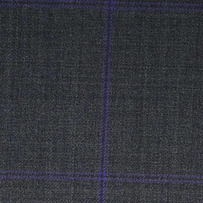 D601/1 Vercelli CX - Vải Suit 95% Wool - Xanh Dương Caro