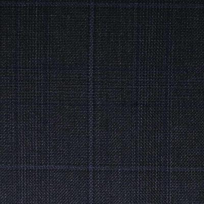 D598/1 Vercelli CX - Vải Suit 95% Wool - Xanh Dương Caro