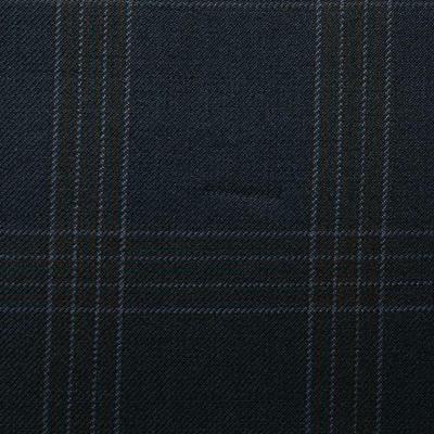 D593/1 Vercelli CX - Vải Suit 95% Wool - Xanh Dương Caro