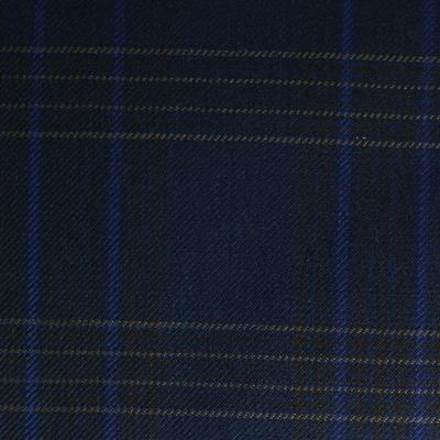 D586/1 Vercelli CX - Vải Suit 95% Wool - Xanh Dương Hoa Văn 