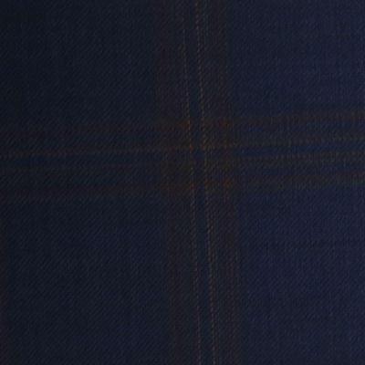 D580/1 Vercelli CX - Vải Suit 95% Wool - Xanh Dương Caro