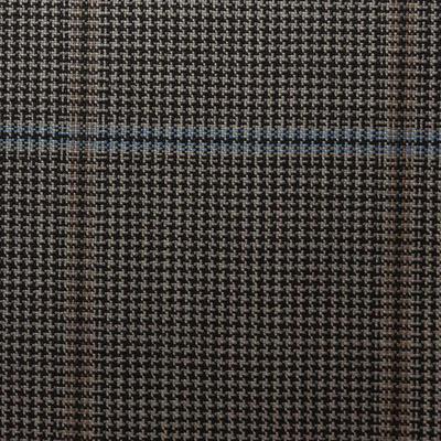 R619/1 Vercelli CV - Vải Suit 95% Wool - Đen Caro