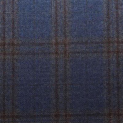 ML639 Vercelli CV - Vải Suit 95% Wool - Xanh Dương Caro Đen