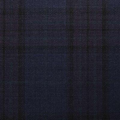 D560/1 Vercelli CV - Vải Suit 95% Wool - Xanh Dương Caro