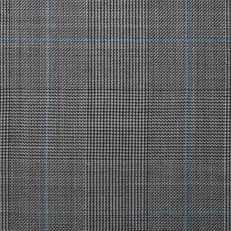 D559/1 Vercelli CV - Vải Suit 95% Wool - Xám Caro Đen